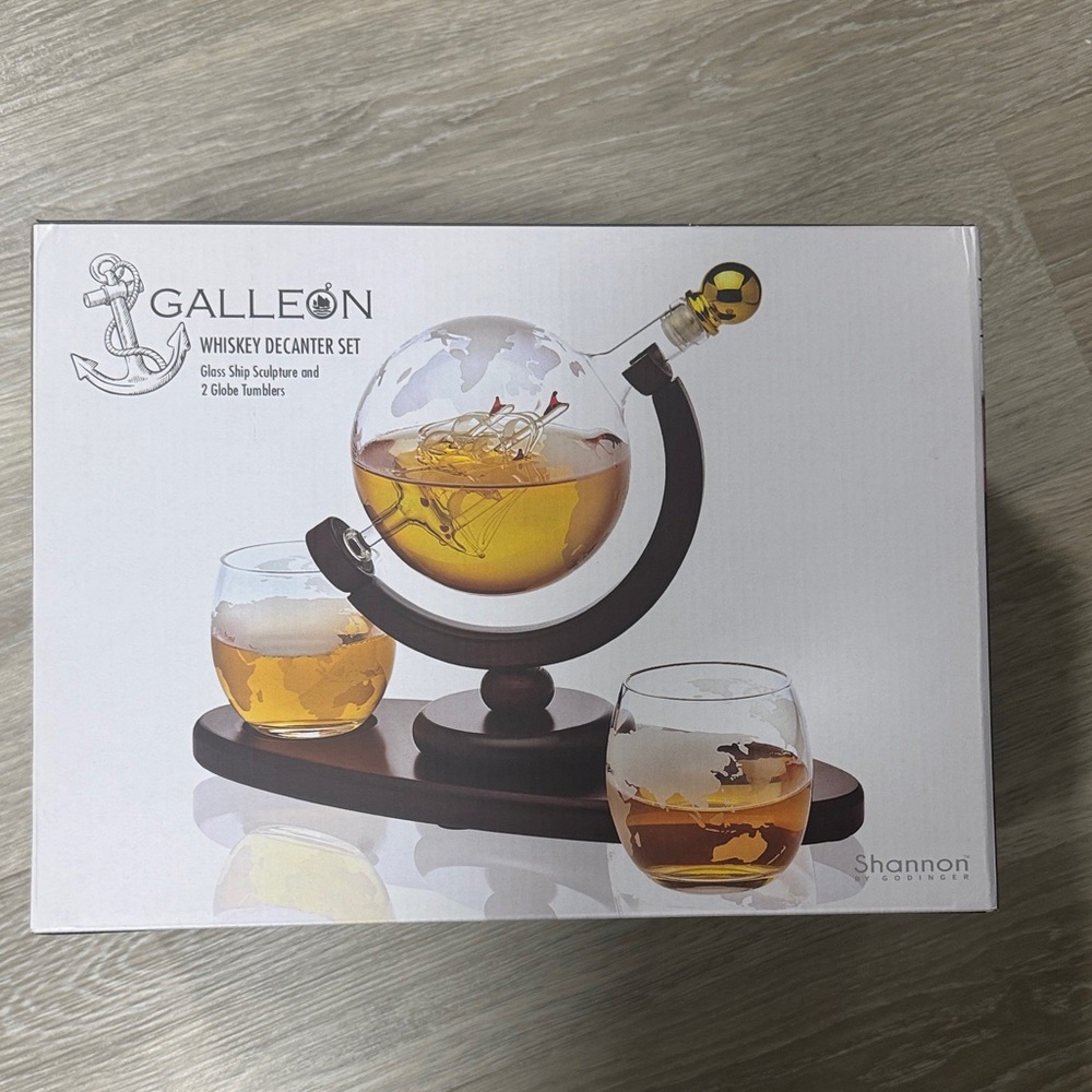 Godinger Silver Art Whiskey Decanter Set